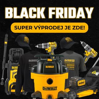 🔥 BLACK FRIDAY JE ZDE! 🔥 Ušetřete na špičkovém nářadí DeWALT! 🛠️ 💥 Slevy až -50% na vybrané produkty ⏳ Akce platí do...