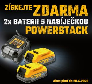 🔧 AKCE, KTERÁ STOJÍ ZA TO! 🔥 Kupte si nářadí DeWALT 18V XR s bateriemi POWERSTACK™ 5,0 Ah a získejte ZDARMA 🎁 2×...